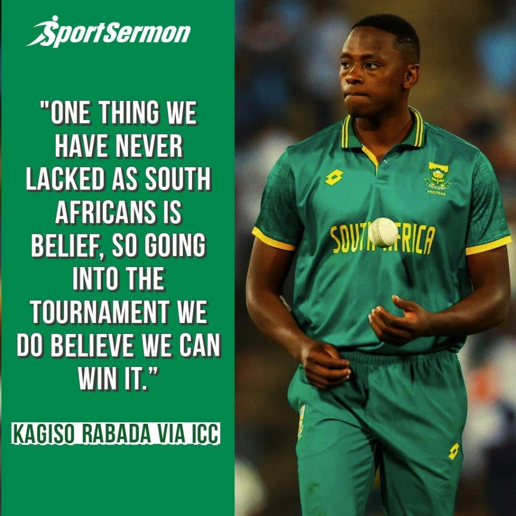Rabada Confident South Africa Can Win ODI World Cup 2023  