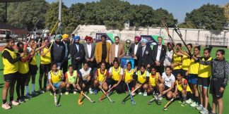 Hockey World Cup Trophy का अमृतसर शहर में जोरदार स्वागत हुआ  