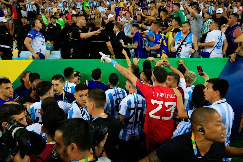 Argentina v Brazil Match Marred by Police Brutality Argentina v Brazil Match Marred by Police Brutality