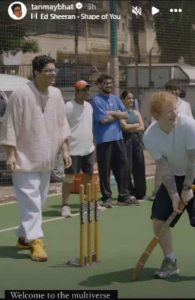 Ed Sheeran meets Indian cricket team captain Rohit Sharma Ed Sheeran meets Indian cricket team captain Rohit Sharma