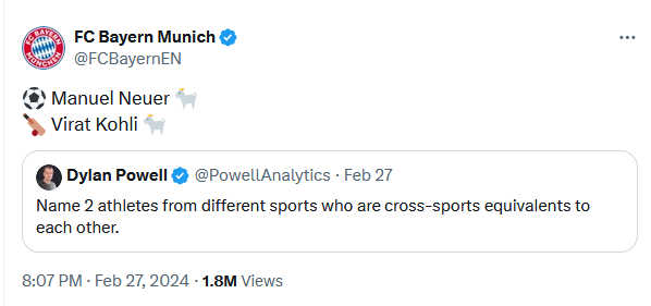 Virat Kohli Picked As Manuel Neuer’s Cricket equivalent Virat Kohli Picked As Manuel Neuer’s Cricket equivalent