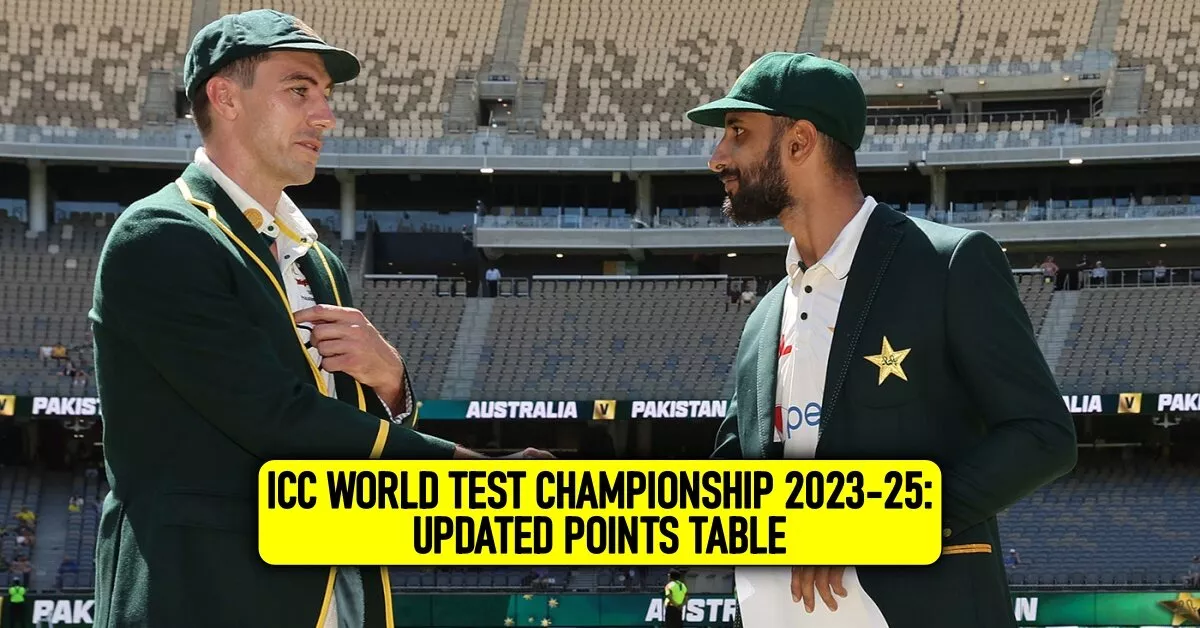 India gained No 1 spot in the WTC 2023-2025 Points Table  