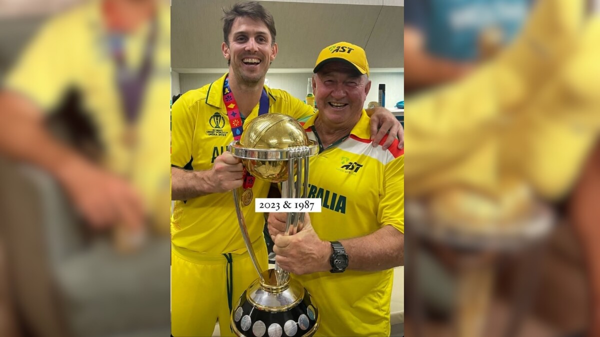 Mitchell Marsh opens up on ODI World Cup Trophy Controversy Mitchell Marsh opens up on ODI World Cup Trophy Controversy