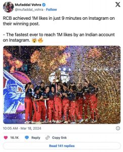 Surge in Smriti Mandhana brand value after WPL 2024 win Surge in Smriti Mandhana brand value after WPL 2024 win