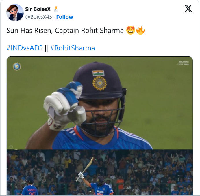 IND vs AFG 3rd T20I: Hitman is back with a bang  