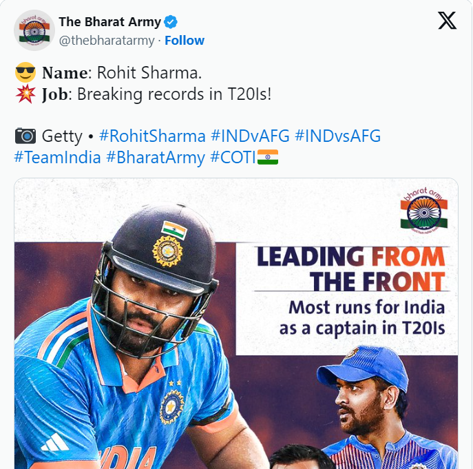 IND vs AFG 3rd T20I: Hitman is back with a bang  