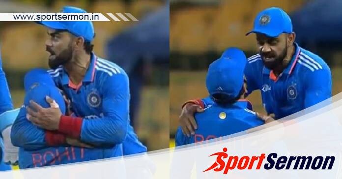Rohit Sharma & Virat Kohli share a heartwarming moment  