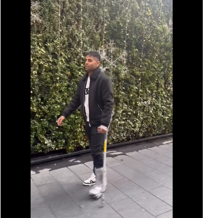 Suryakumar Yadav Walk with a Supporter due to Ankle Injury Suryakumar Yadav Walk with a Supporter due to Ankle Injury