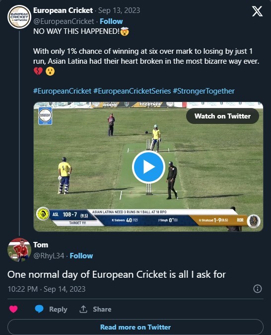 Bizarre Run Out That Left Social Media In Splits Bizarre Run Out That Left Social Media In Splits