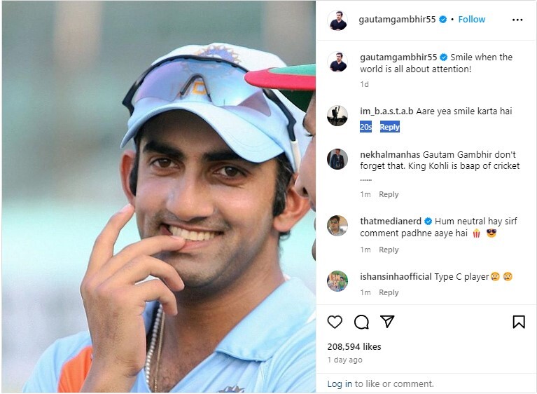Sreesanth Buckles Down To Gautam Gambhir Instagram Post Sreesanth Buckles Down To Gautam Gambhir Instagram Post