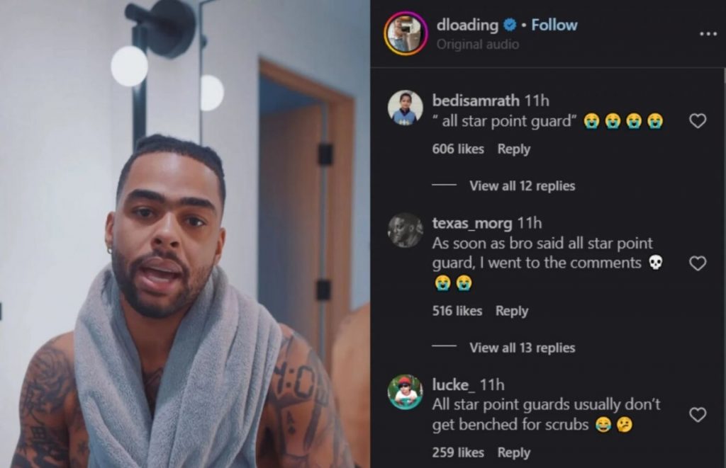 D’Angelo Russell Trolled After Mentioning “All-Star” on IG D’Angelo Russell Trolled After Mentioning “All-Star” on IG
