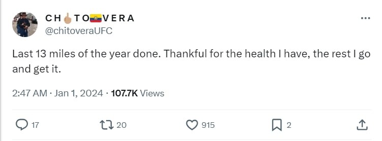 "Sugar" gives Vera a warning before their UFC 299 clash  