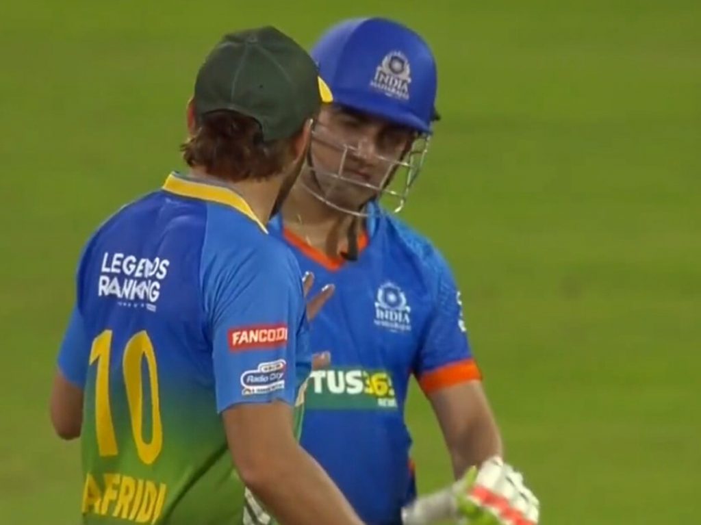 Shahid Afridi opened up on his rivalry with Gautam Gambhir  