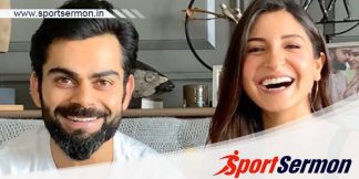 Cricketer Virat Kohli cute banter with wife Anushka Sharma  