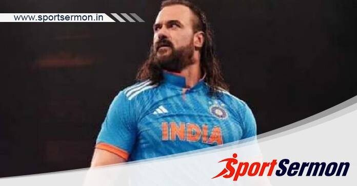 WWE star Drew McIntyre supports India in a blue jersey  