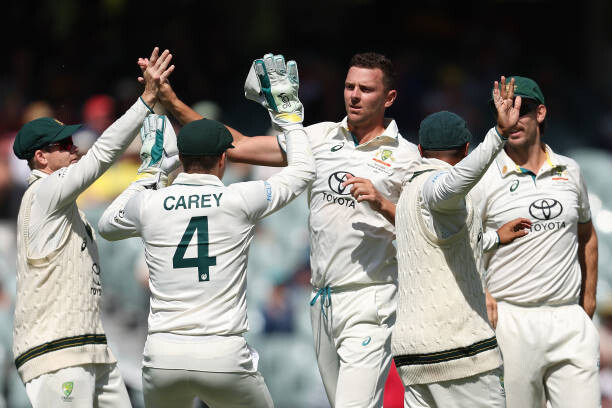 Head Century, Hazlewood Blitz Put Australia in Control  