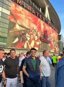 Spotted: Ganguly at Arsenal vs Manchester United in London Spotted: Ganguly at Arsenal vs Manchester United in London