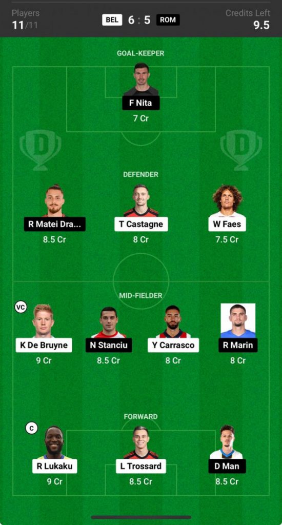 Belgium vs Romania Prediction, Euro 2024, BEL vs ROM Dream11 Prediction  