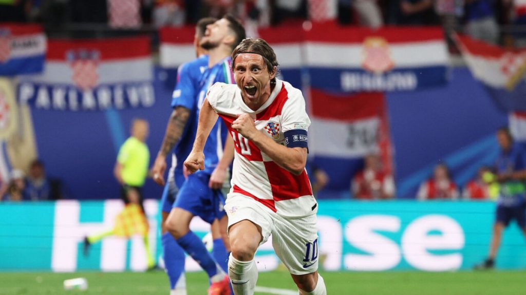 Croatia's Luka Modric becomes oldest goal-scorer at Euros Croatia's Luka Modric becomes oldest goal-scorer at Euros