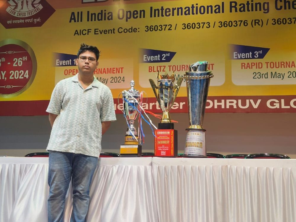 LBHM Chess Festival में नीलाश शाह ने लहराया परचम, लगातार दूसरी बार जीता खिताब  