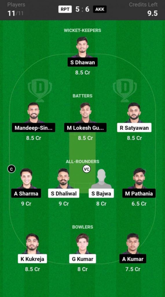 Royal Phantoms vs Agri King Knights Prediction, RPT vs AKK, Sher E Punjab T20  