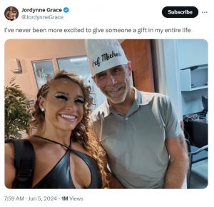 TNA Champion Jordynne Grace gives a fun gift to Shawn Michaels TNA Champion Jordynne Grace gives a fun gift to Shawn Michaels