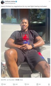 Anthony Joshua teases a potential fight with Daniel Dubois  