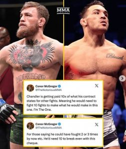 Conor McGregor reveals Michael Chandler's payout for their fight Conor McGregor reveals Michael Chandler's payout for their fight