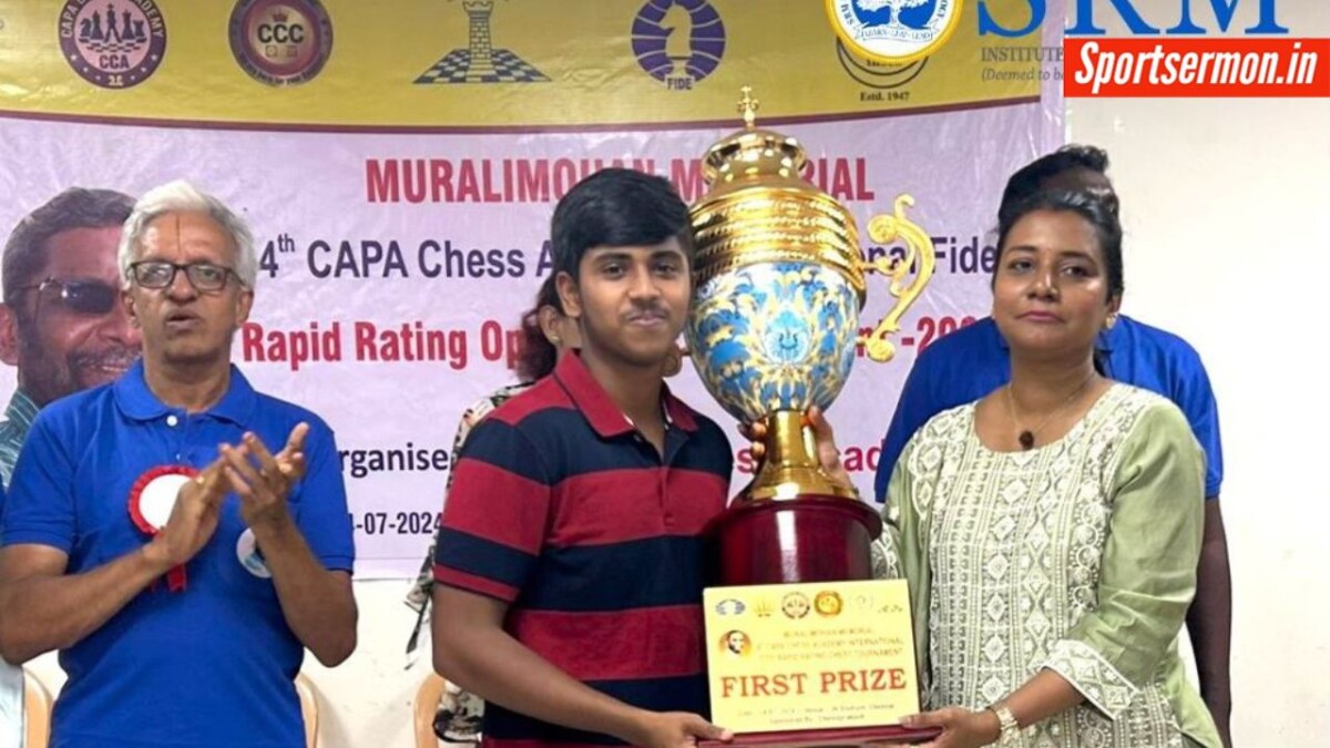 Capa Chess Academy Rapid में चला अजय का सिक्का, जीता खिताब  