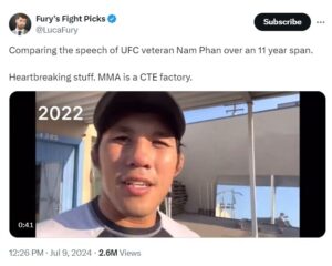 Fans get shocked after seeing speech deterioration of former UFC star Nam Phan  