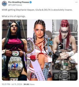 WWE reportedly signed Australian wrestler Delta for Women's Division  