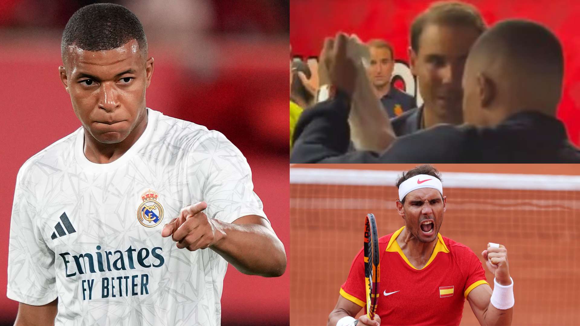 📽️ | Mbappe shares sweet moment with tennis legend Nadal  