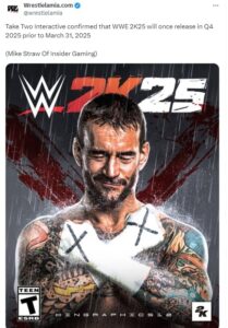 Release Date of WWE 2K25 announced by Take-Two Interactive  