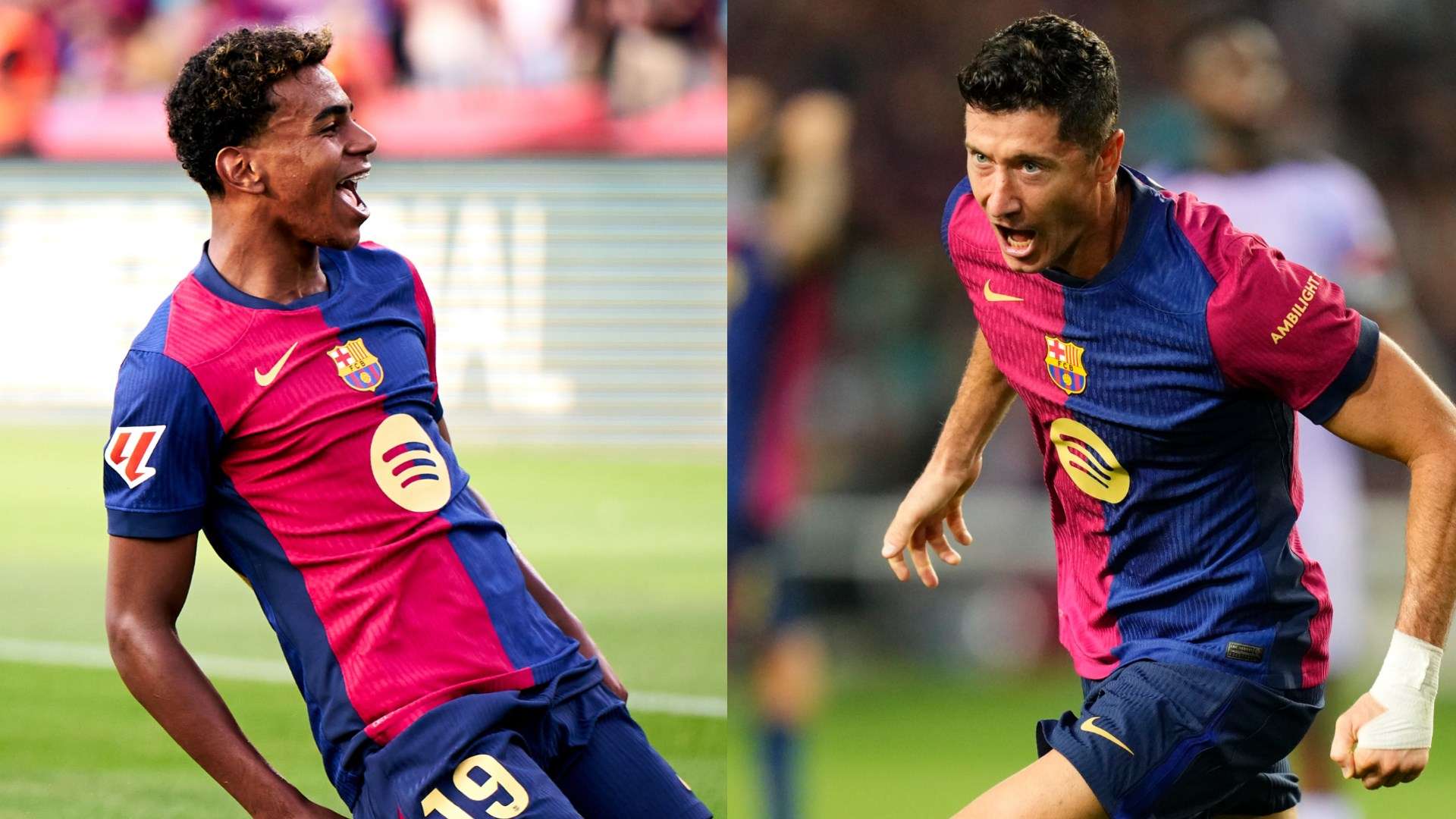 Lively Yamal & relentless Lewy lead Barca to battling win  