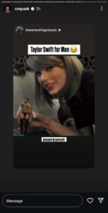 CM Punk shares a throwback photo of Taylor Swift after name-dropping her on Raw  