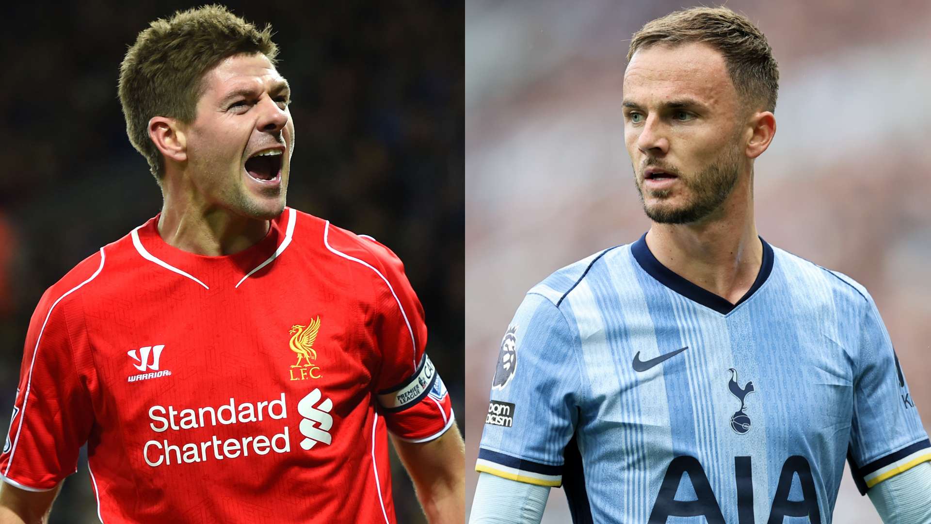 'The best' - Maddison ranks Gerrard ahead of Scholes & Lampard  