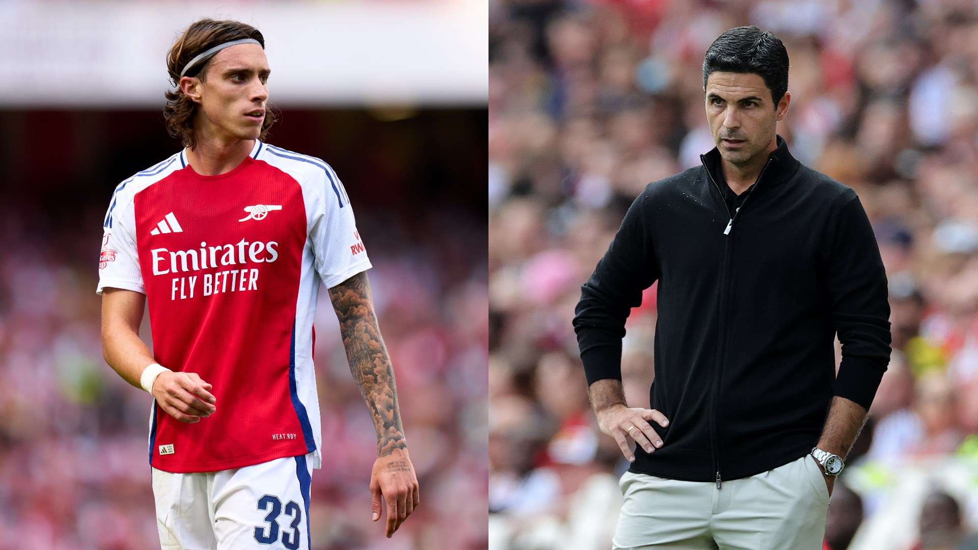 Arteta provides update on concerning Calafiori knee injury  