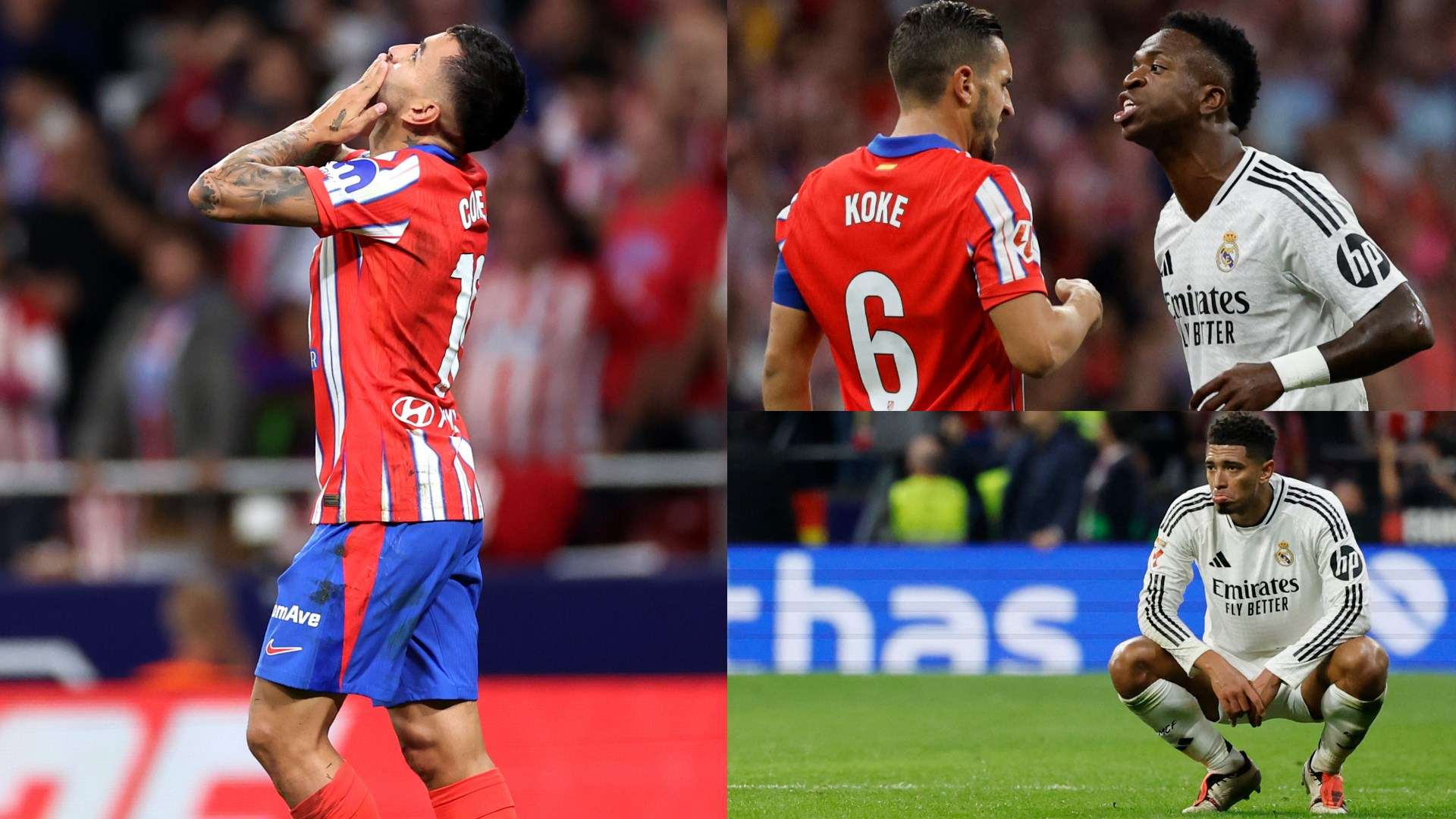 Correa STUNS Real after crowd trouble almost ruins derby clash  