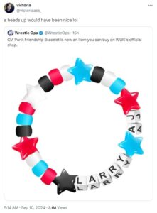 CM Punk's bracelet now on WWE shop, the creator expresses surprise CM Punk's bracelet now on WWE shop, the creator expresses surprise