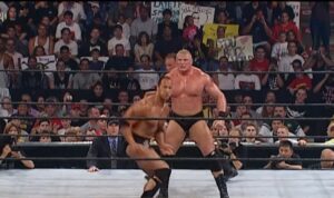 Brock Lesnar thanked The Rock for dropping his WWE title at SummerSlam 2002 Brock Lesnar thanked The Rock for dropping his WWE title at SummerSlam 2002