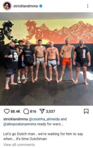 Alex Pereira calls Strickland for special sparring session ahead of next fight Alex Pereira calls Strickland for special sparring session ahead of next fight