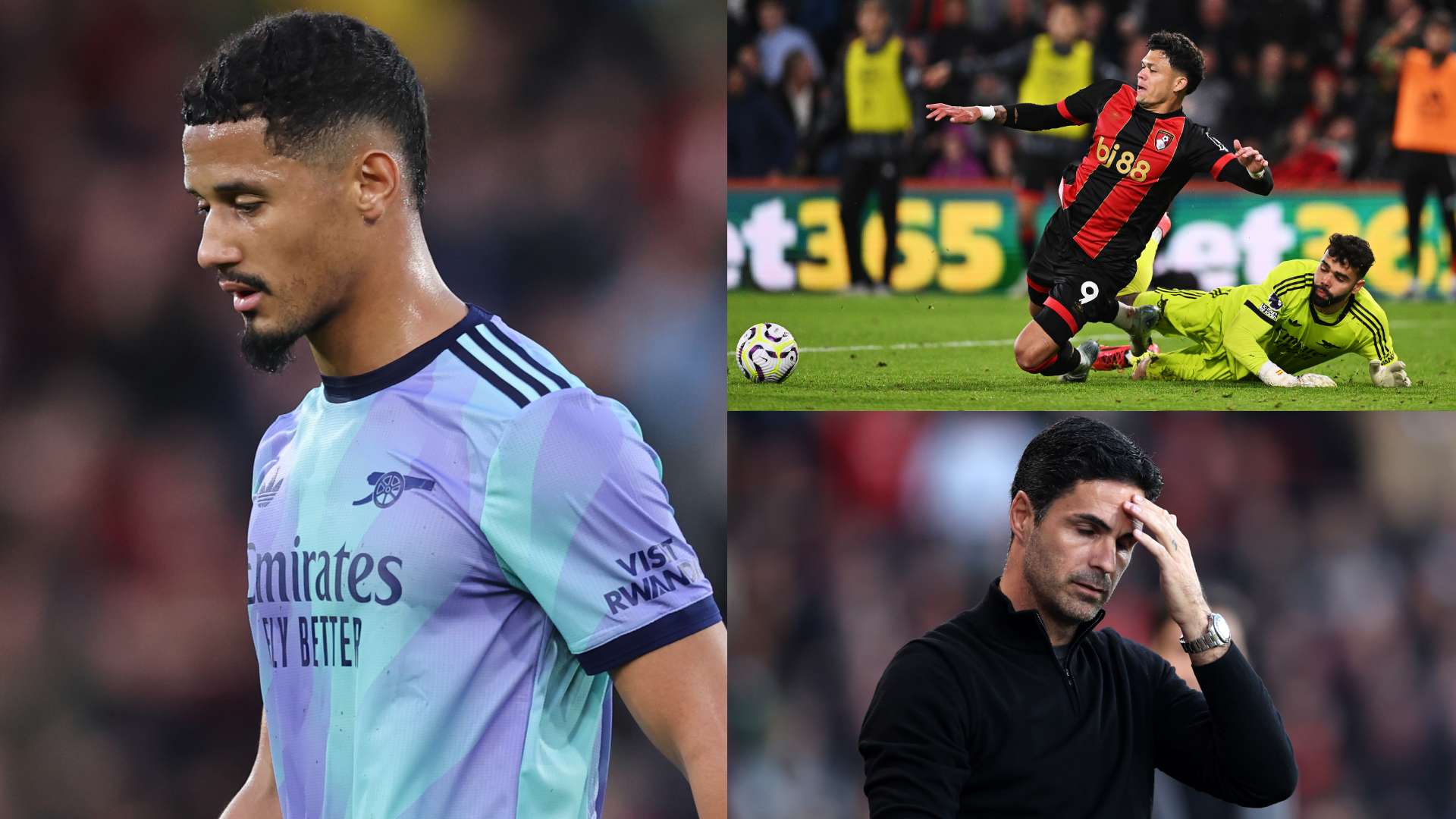Saliba sees red & Raya has a shocker as Arsenal self-destruct  