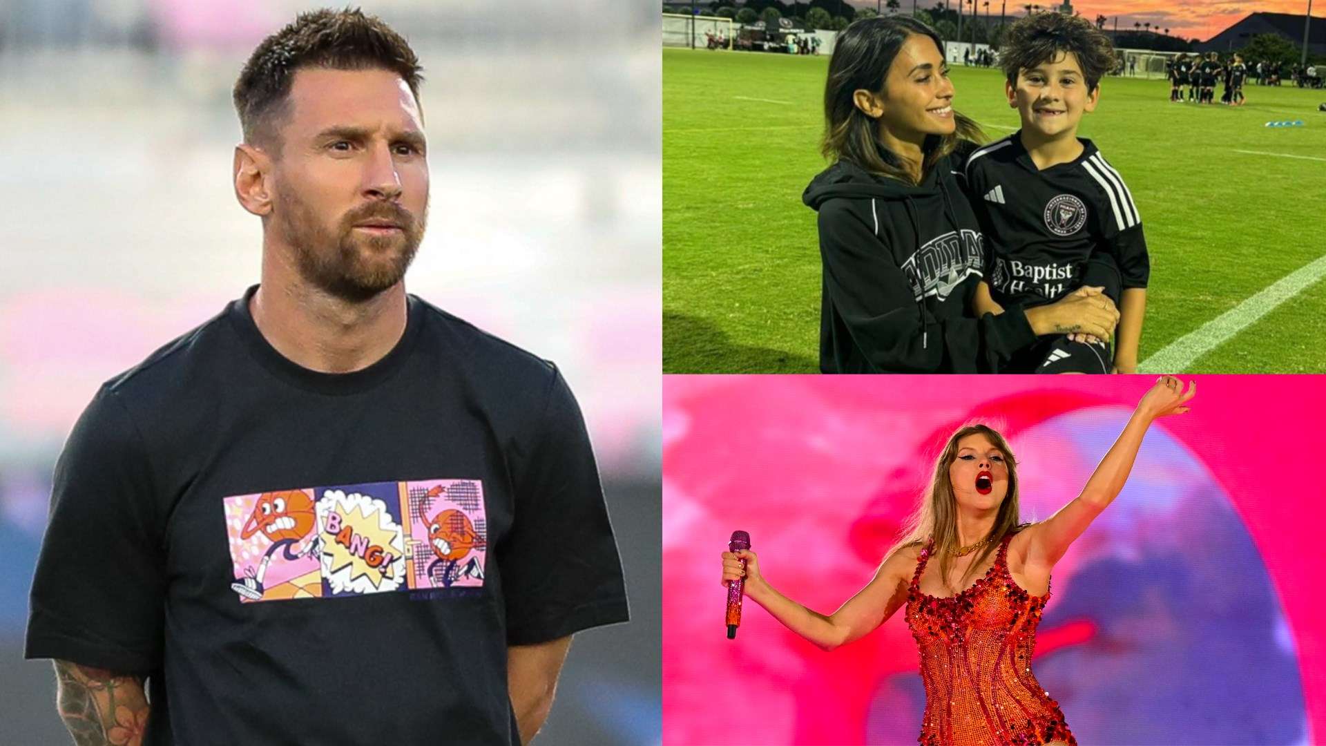 Messi watches his son play for Inter Miami - and Antonela's a Swiftie!  