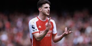 Arsenal’s Declan Rice Named Best English Player in Premier League  