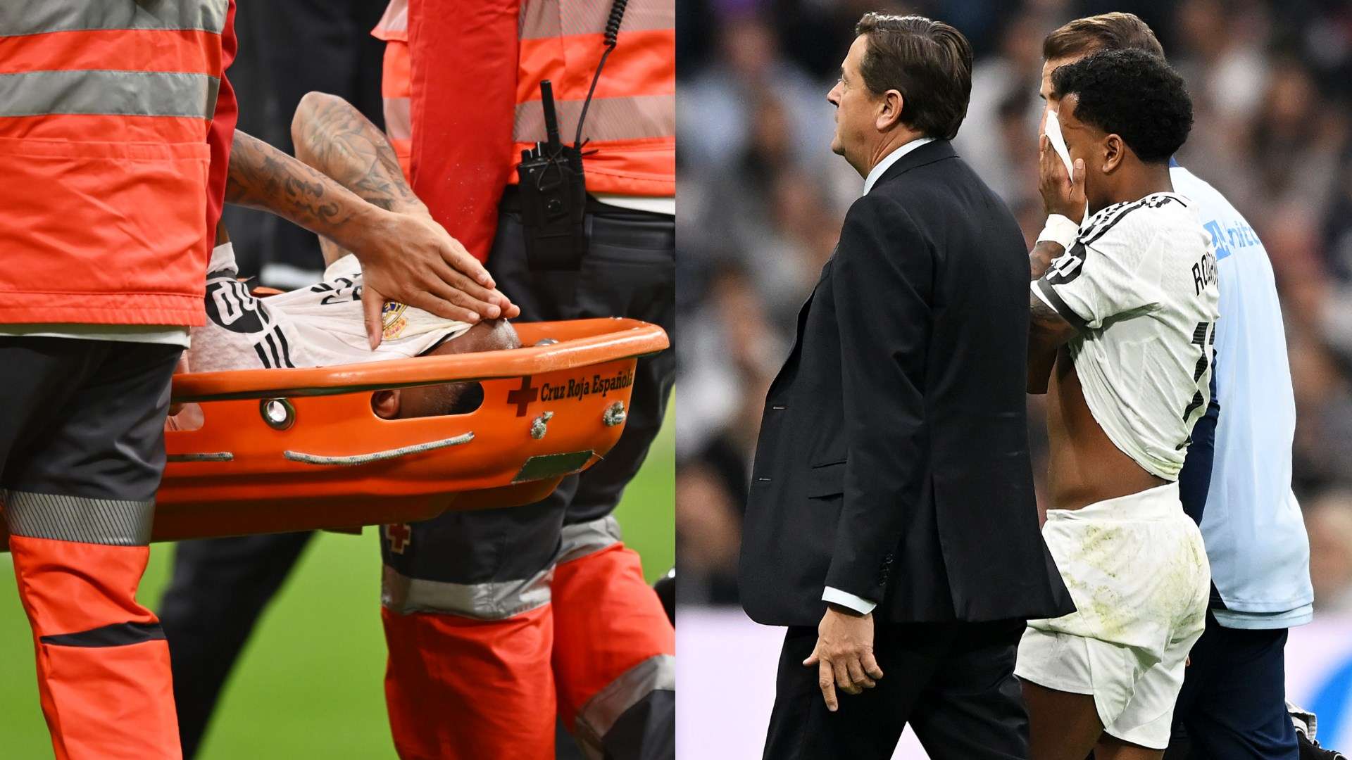 Rodrygo & Militao BOTH forced off in tears for Real vs Osasuna  