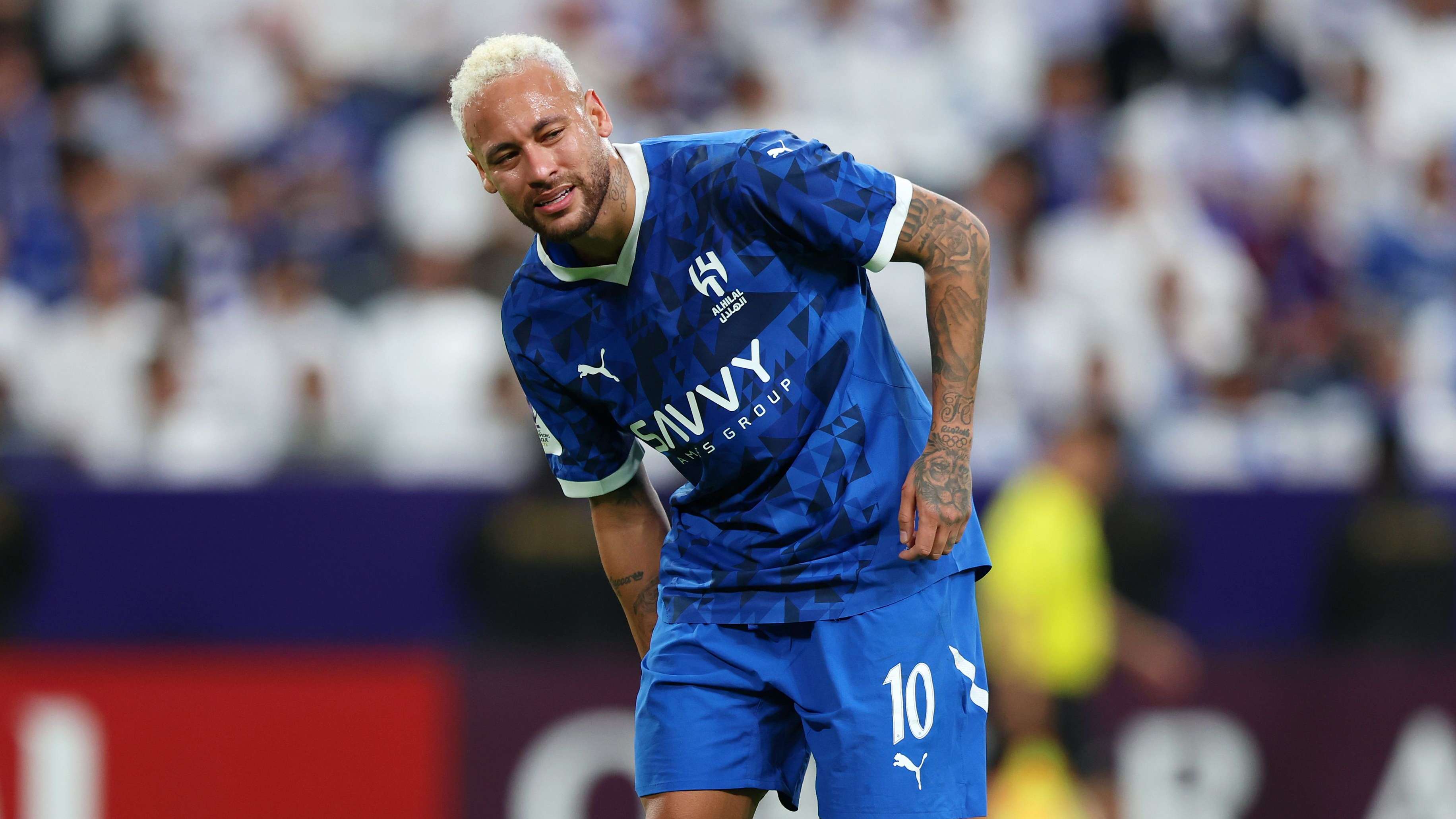 Neymar injured again! Brazil star limps off in Al-Hilal clash  