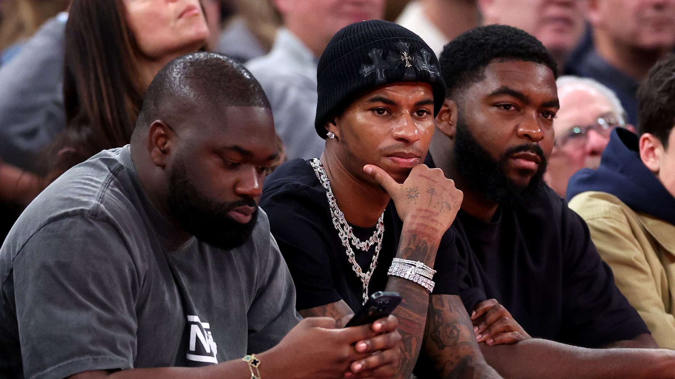 Rashford branded a 'clown' after attending New York Knicks game  