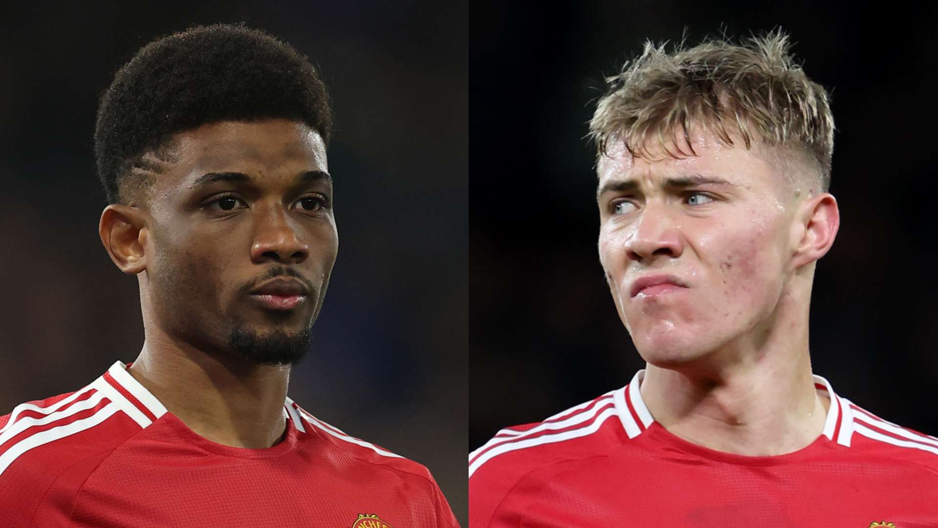 Amad sends Hojlund message after Man Utd duo's on-field bust-up  