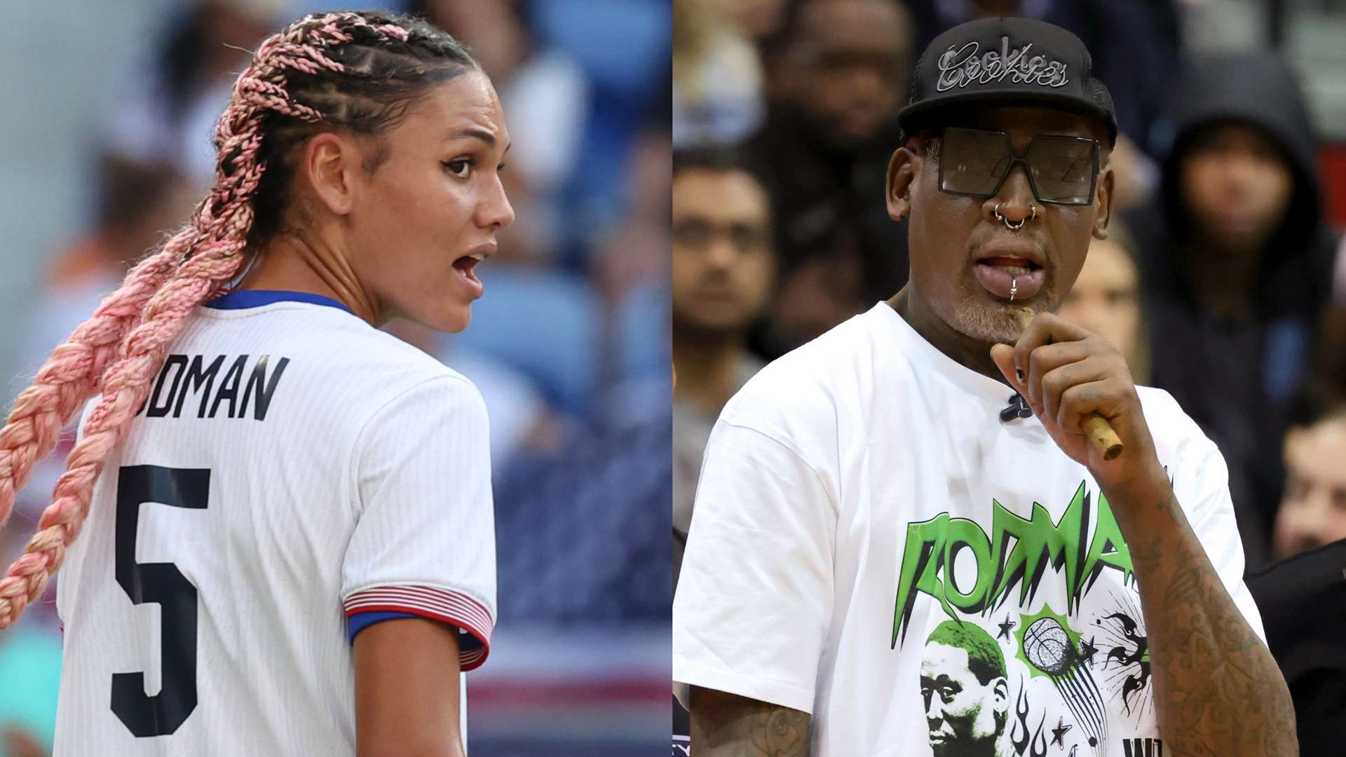 'Not a dad' - USWNT star Rodman tears into 'alcoholic' father Rodman  