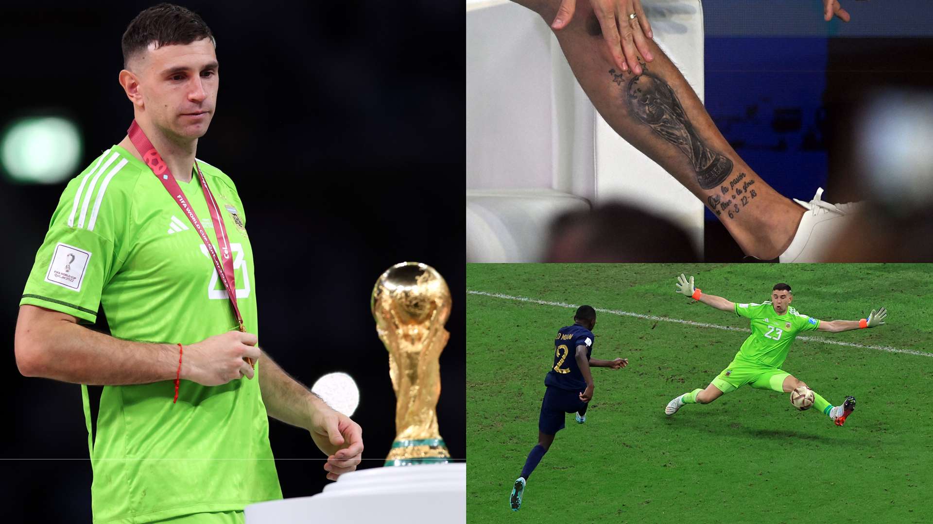 Martinez explains tattoo with nod to iconic World Cup final save  